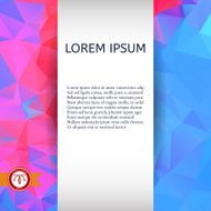 Abstract Colorful Triangles Background Vector N122