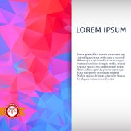 Abstract Colorful Triangles Background Vector N123
