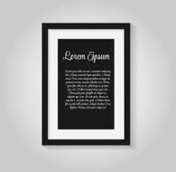 Frame on Wall for Your Text and Images Vector Illustration N26