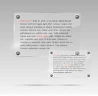 Realistic Glass Frames Vector Illustration N19