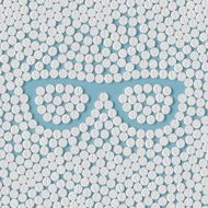pills concept glasses