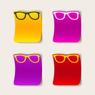 realistic design element glasses N10