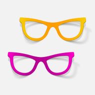 realistic design element glasses N11