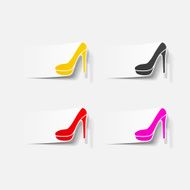 realistic design element shoe N7