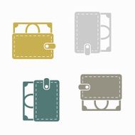 seamless background purse money N19