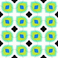 Seamless vector pattern with bold geometric shapes N2
