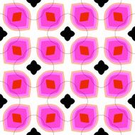 Seamless vector pattern with bold geometric shapes N3