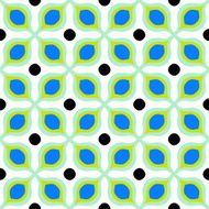 Seamless vector pattern with bold geometric shapes N6
