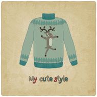 cute sweater old background N3
