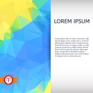 Abstract Colorful Triangles Background Vector N127