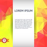 Abstract Colorful Triangles Background Vector N129