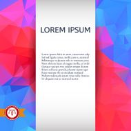 Abstract Colorful Triangles Background Vector N130