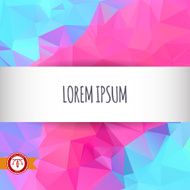 Abstract Colorful Triangles Background Vector N131