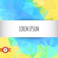 Abstract Colorful Triangles Background Vector N132