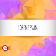 Abstract Colorful Triangles Background Vector N133