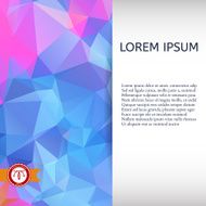 Abstract Colorful Triangles Background Vector N138