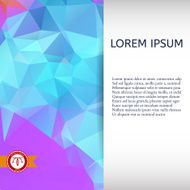 Abstract Colorful Triangles Background Vector N139