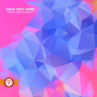 Abstract Colorful Triangles Background Vector N142