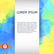 Abstract Colorful Triangles Background Vector N146