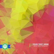 Abstract Colorful Triangles Background Vector N147