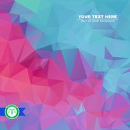 Abstract Colorful Triangles Background Vector N148