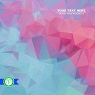 Abstract Colorful Triangles Background Vector N150