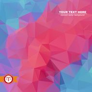 Abstract Colorful Triangles Background Vector N151