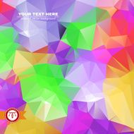Abstract Colorful Triangles Background Vector N152
