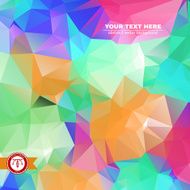 Abstract Colorful Triangles Background Vector N154