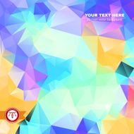 Abstract Colorful Triangles Background Vector N156
