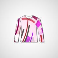 Abstract illustration on sweater N77