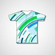 Abstract illustration on t-shirt N69