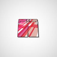 Abstract illustration on shorts N90