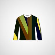 Abstract illustration on sweater N80