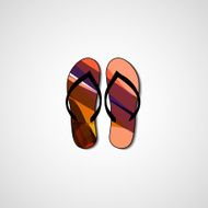 Abstract illustration on flip flops N87