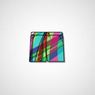Abstract illustration on shorts N93