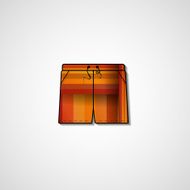 Abstract illustration on shorts N94
