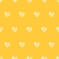 Seamless pattern with bright hand drawn grunge textured hearts N4