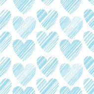 Seamless pattern with bright hand drawn grunge textured hearts N7