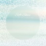 Abstract background with hand drawn ornament