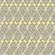 Seamless pattern with abstract damask doodle ornament