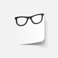 realistic design element glasses N12