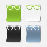 realistic design element glasses N13