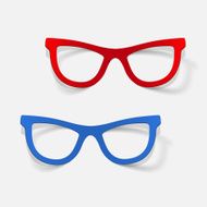 realistic design element glasses N14