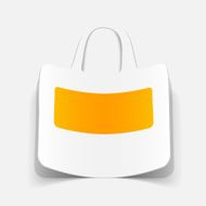 realistic design element bag N7