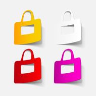 realistic design element bag N8