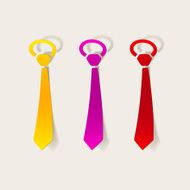realistic design element tie N6