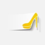 realistic design element shoe N8