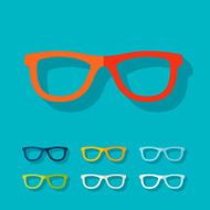 Flat design glasses N7