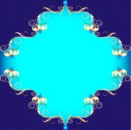 background with gold flower and precious stones